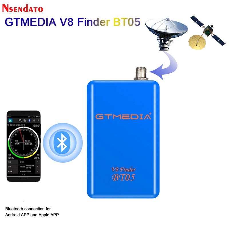 GTMEDIA Freesat V8 Finder BT05 1080P Satfinder DVB-S2 satellite finder For andriod IOS digital Bluetooth HD satellite Satfinder