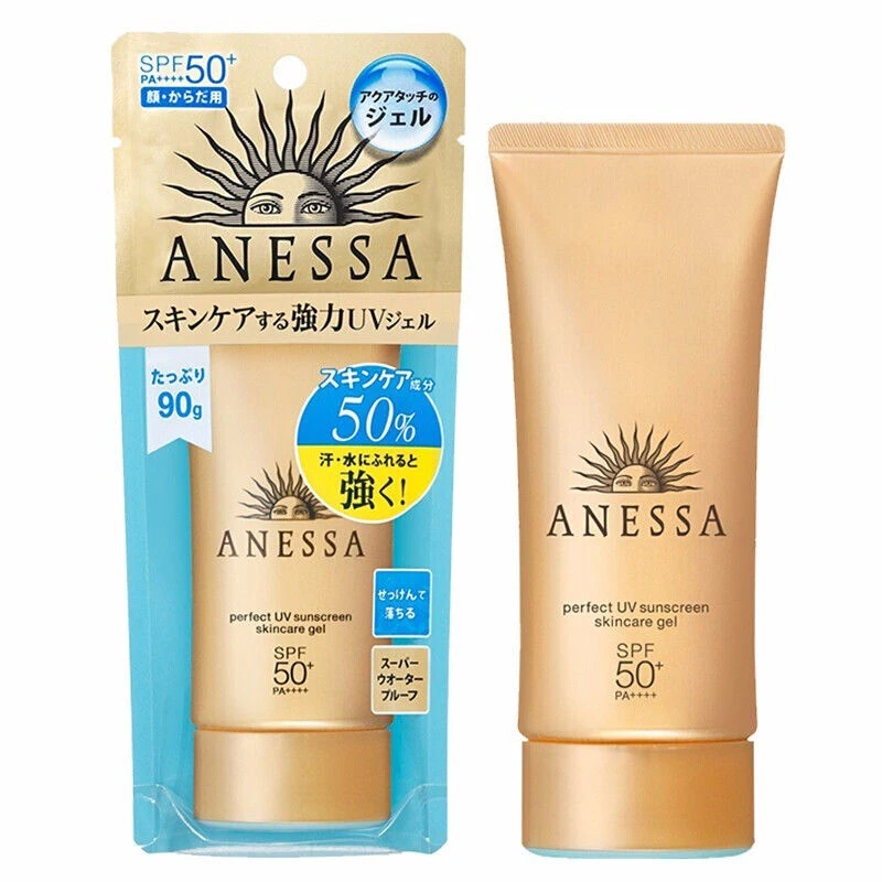 Japan ANESSA Gold UV Sunscreen Moisturizing Sunblock Skincare Gel Face