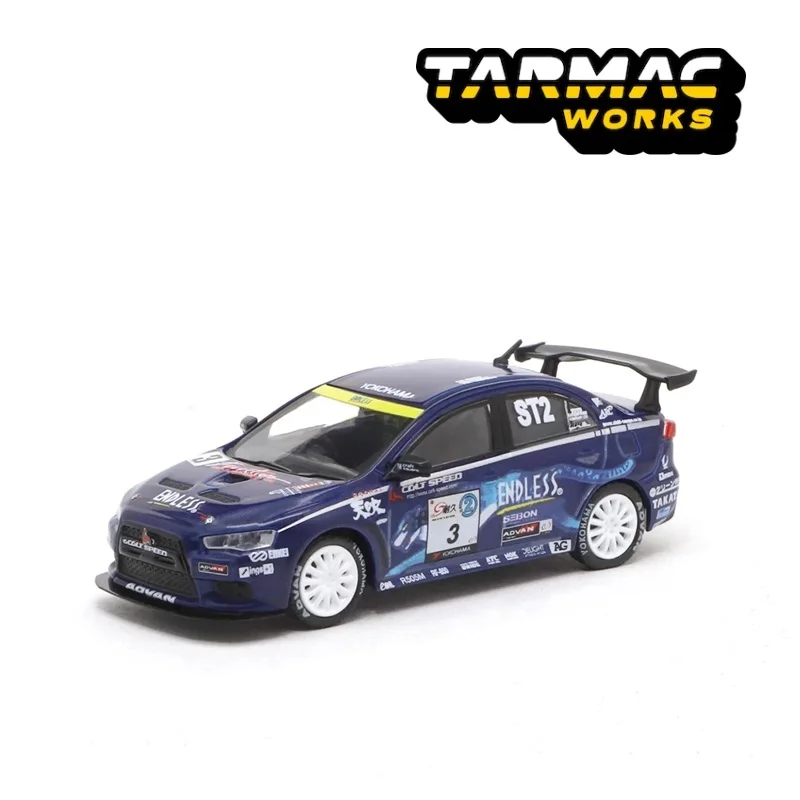 

Tarmac Works 1:64 Mitsubishi Lancer Evolution X Super Taikyu Series 2010 #3 Diecast Model Car