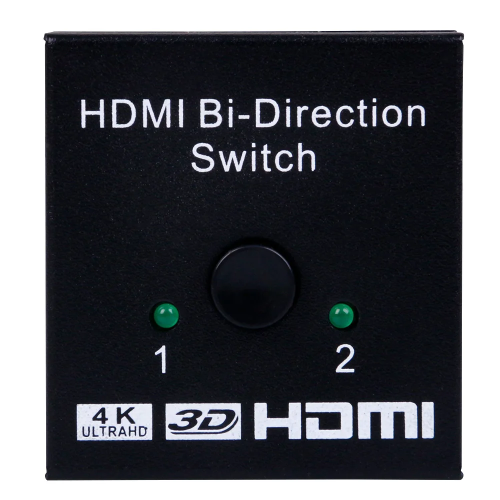 4K HDMI коммутатор 2 порта двунаправленный 1x2/2x1 HDMI разделитель, сплиттер Sup порты Ultra HD 4K 1080P 3D HDR HDCP для PS4 Xbox HDTV