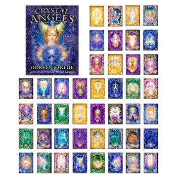 

Crystal Angels Oracle Cards English Read Fate Card Game Board Game UNICORNS Lenormand Oracle Cards Tarot Deck For Personal Use