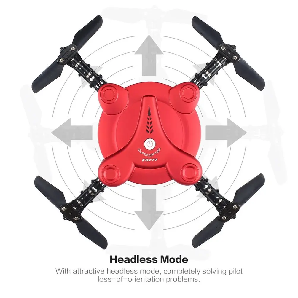 FQ777 FQ17W 2,4G 6 осевой гиростабилизированный мини скоростной Дрон Wi-Fi FPV(first person View складной RTF Квадрокоптер с дистанционным управлением с 0.3MP Камера удержания высоты «Безголовый» режим Drone
