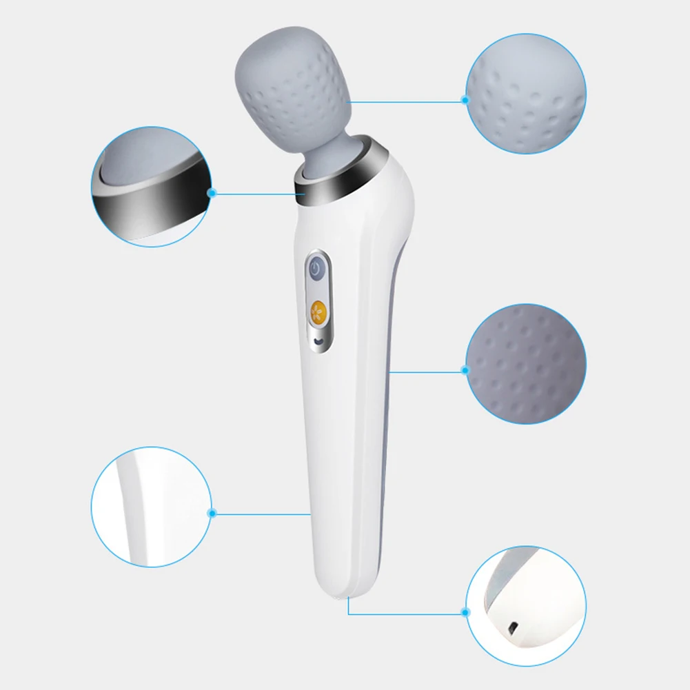 

Powerful Body Relax Adjustable Mode Massager Neck Pain Relief Rechargeable Muscle Soreness Handheld ABS Electric Slimming