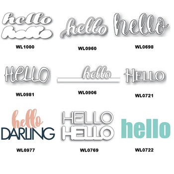 Metal "Hello" Cutting Dies 1