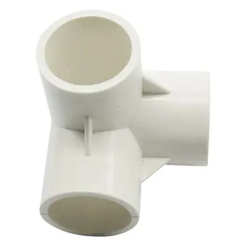 

PVC 3-Way Tee Inner Diameter 25mm Tee Pipe Connectors Garden PVC Water Pipe Joint Agriculture Tools 20 Pcs