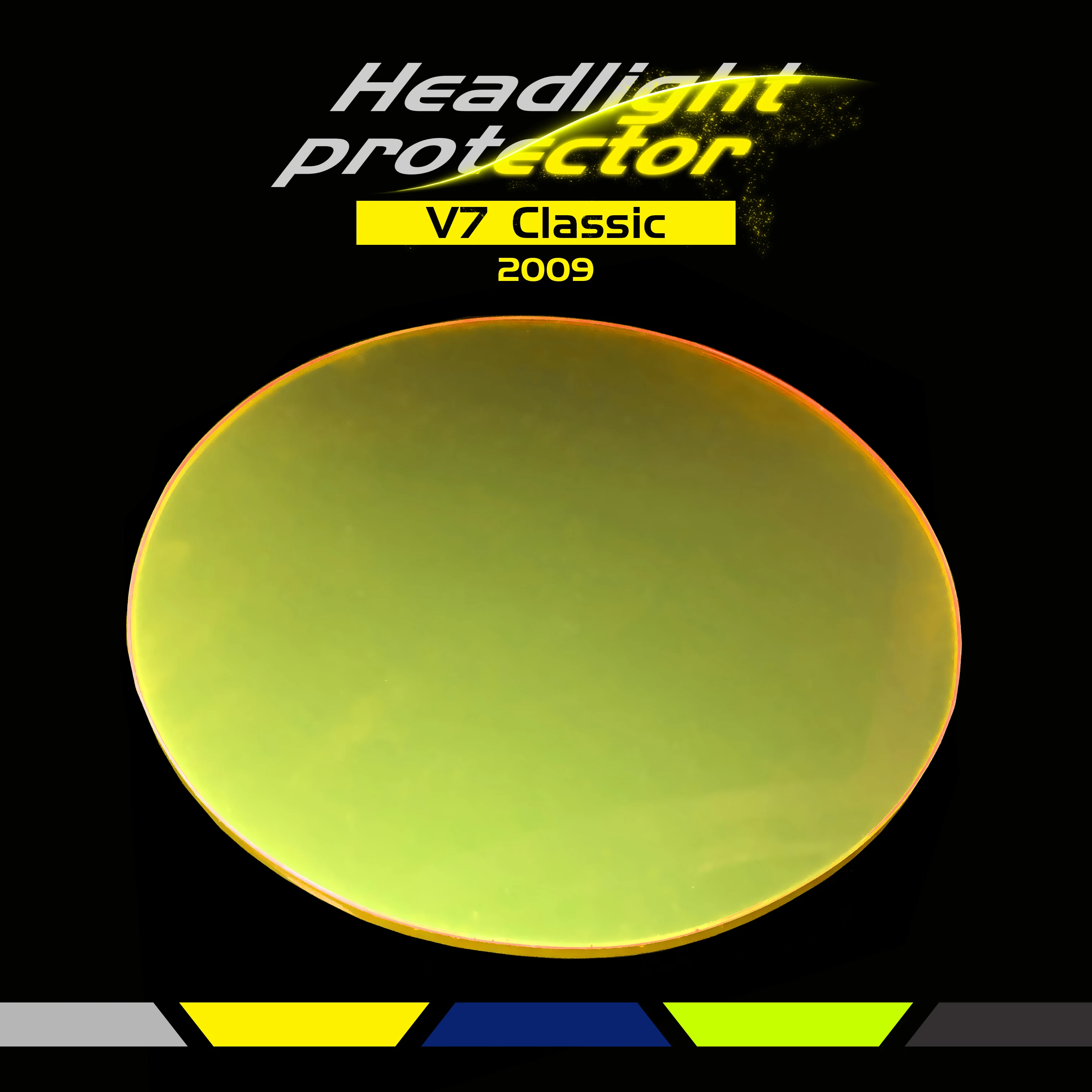 

Motorcycle ABS Front Headlight Protector Cover Shield Screen Lens For GUZZI V7 Classic V 7 CLASSIC 2009 Years