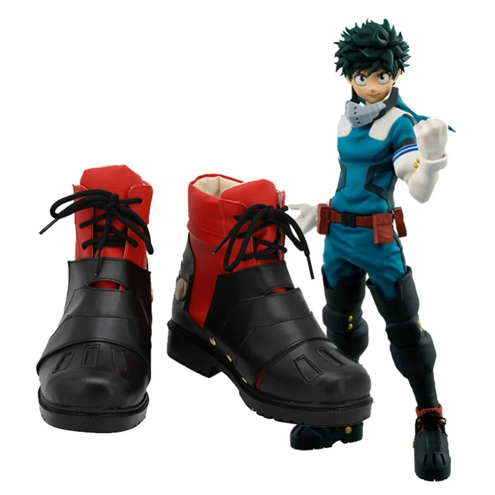 

Anime My Hero Academia Izuku Midoriya Cosplay Shoes Boots Halloween Carnival Party Costume Accessory Halloween Wig