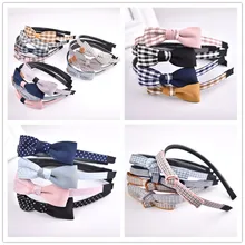 Стиль, креативная повязка на голову для девочек, модные тканевые повязки для волос с бантом, большие ободки, эксклюзивные заколки, аксессуары для головы