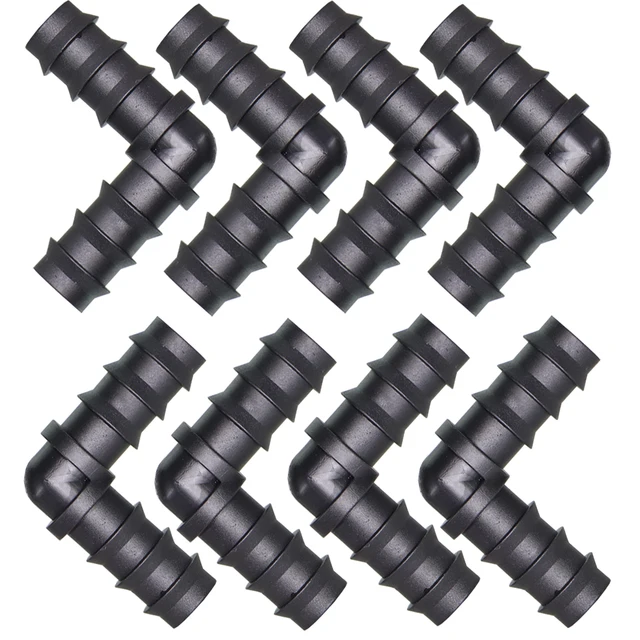 10Db Kerti Öntöző Csatlakozó 16 Mm 90 Fokos Szöges Könyök A Mikrocsepp Öntözéshez 1/2 ' Pe Csőcsövek Illesztés