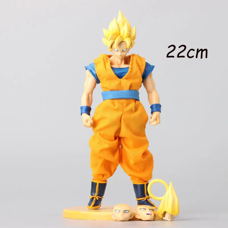 2 шт. 22 см аниме Жемчуг дракона Z Сон Гоку фигурка Супер Saiyan Сон Гоку фигурка Коллекционная модель большой размер детский подарок для