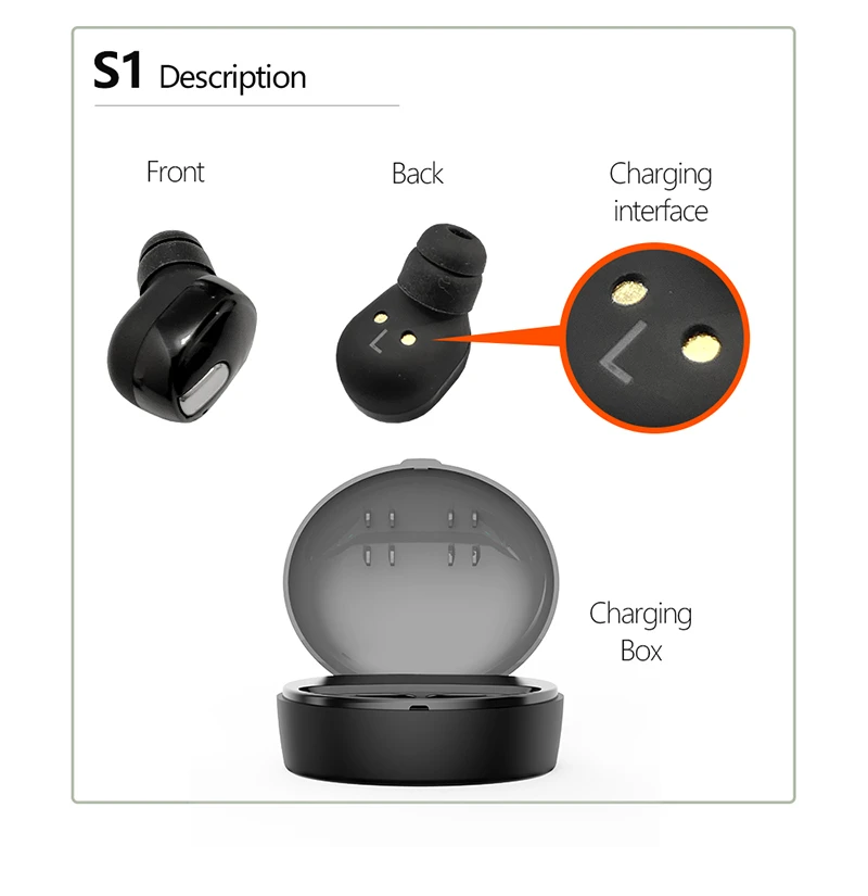 UBeamer Bluetooth 5,0 наушники TWS беспроводные наушники HD стерео шум HIFI шумоподавление водонепроницаемый S1 2600 мАч Внешний аккумулятор