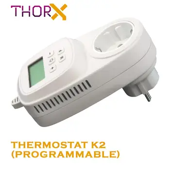 

Thermostat ThorX K2 programmable for heater max 16A 3600W temperature control LCD display easy installation