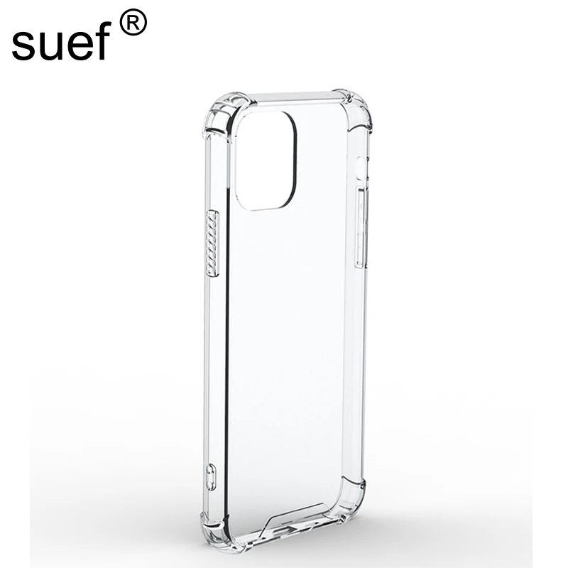 Clear Transparent Hard PC 1.5mm Acrylic Phone Case For iPhone 14 13 12 11Pro Max Mini X Xs Max Xr 7/8 Bumper Frame Shockproof iphone 11 Pro Max  case