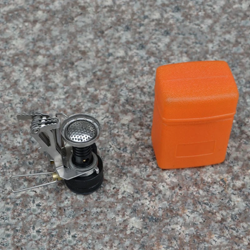 Outdoor Mini Folding Gas Stove Portable Camping Stove Wild Camping Integrated Mini Stove Cooking Picnic Split Stove With