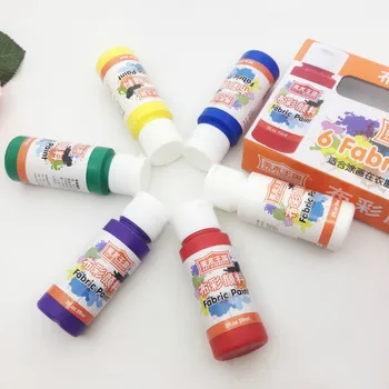 

Pigment cloth color pigment 6 color textile pigment DIY hand-painted T-shirt hand-painted shoes do not fade