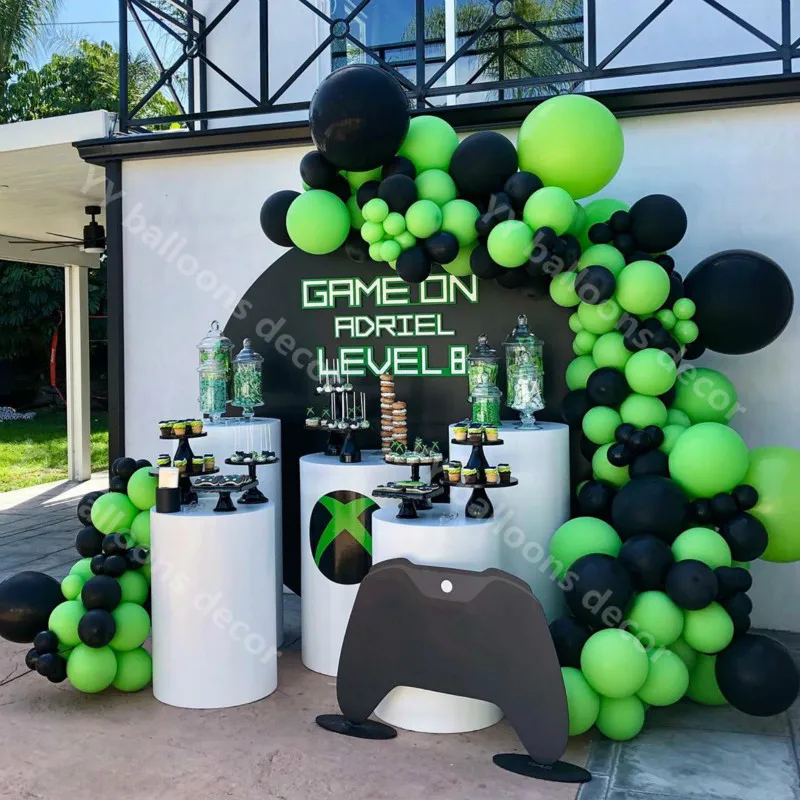 Details about   Balloon Arch Kit Garland Birthday Wedding Baby Shower Party Fortnite black green 