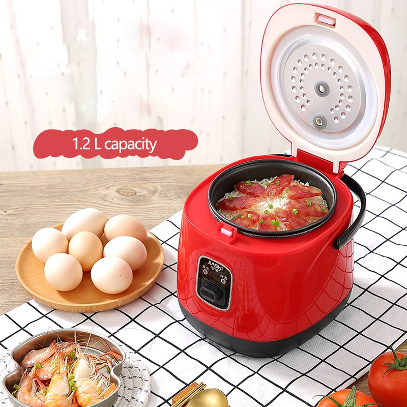 Kbxstart 1.2L Mini Electric Rice Cooker Lunch Box Multifunction Cooking Pot Non-stick Liner Food Steamer Stew Soup Porridge 200W | Бытовая