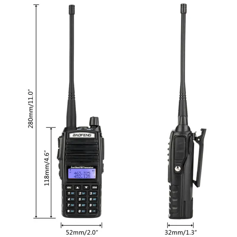 Двухстороннее радио UHF VHF Двухдиапазонный Ham приемопередатчик набор деталей комплект для Baofeng UV-82