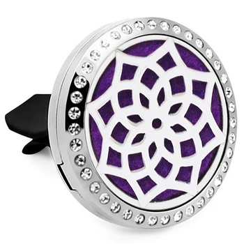 

Car Air Freshener Essential Oil Diffuser Clip - 316L Stainless Steel Natural Air Freshener Clip for Air Vent Aromatherapy with 1