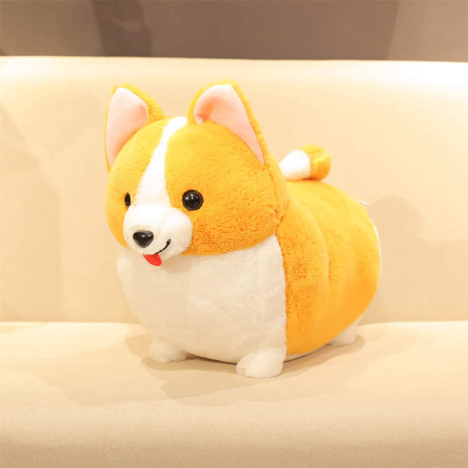 Cute Corgi Dog Plush Toys Doll Kawaii Puppy Dog Soft Stuffed Animal Cartoon Pillow Toy Gift for Kids Baby Children Home Decor