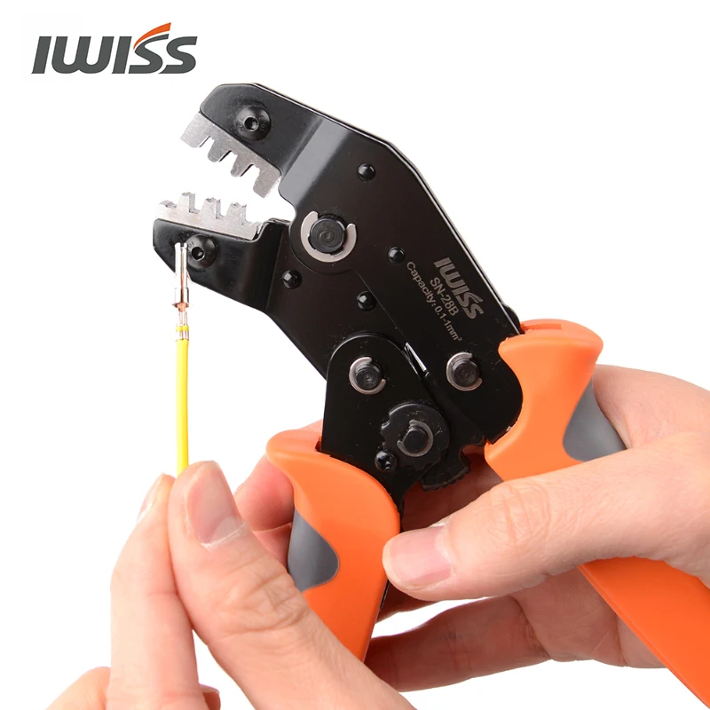 IWISS Φ обжимной инструмент 0 1 мм² SN 28B Dupont Pins для разъема 2 54 мм 3 96 KF2510|tool crimp|crimper