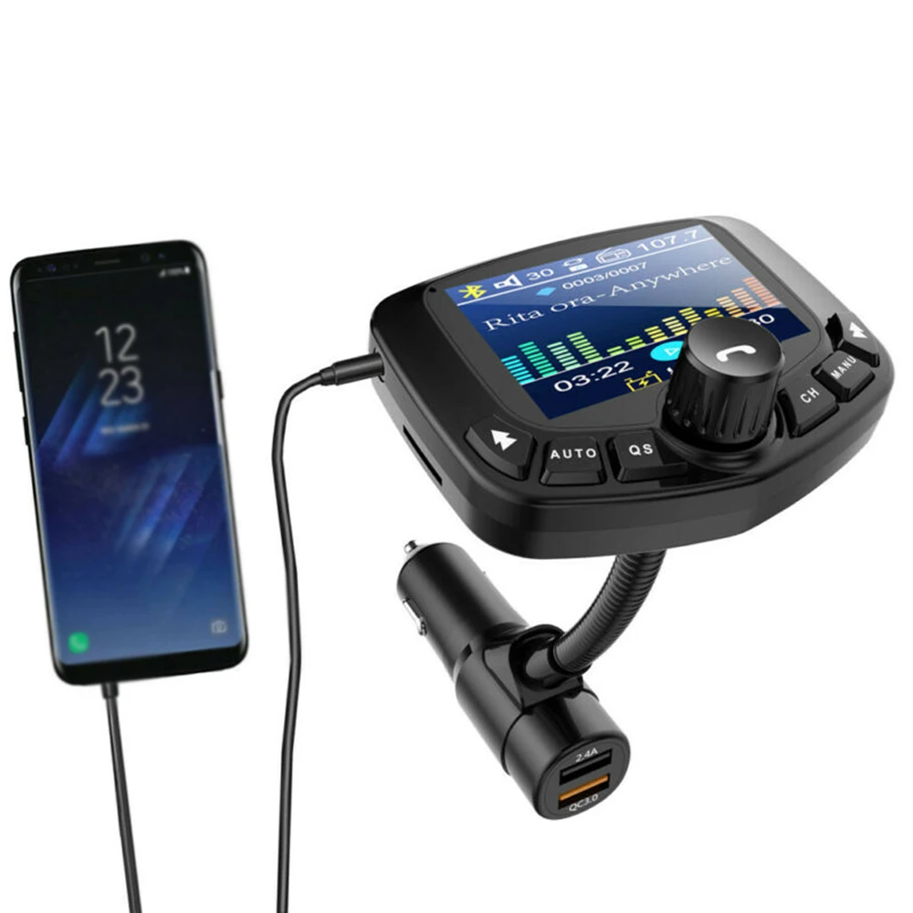 1* Bluetooth V4.0 EDR беспроводной стерео MP3 fm-передатчик Hands Free USB зарядное устройство
