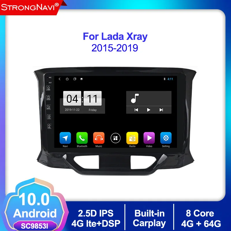 Android 10 0 2din dvd автомобильное радио GPS навигация для LADA X ray Xray 2015 2016 2017 2018 2019