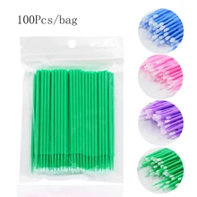 100 шт./пакет Одноразовые ресниц макияж кисти микро кисть туши для ресниц наращивание ресниц удаление инструмент