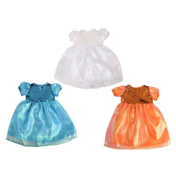 

3Pieces American Doll Skirt Outfits 18'' Girl Gauze Mini Casual Clothing