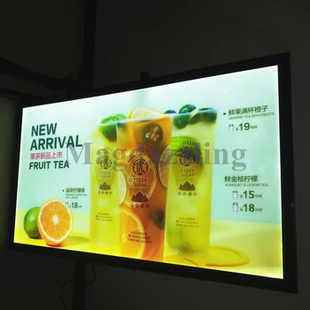 

5PCS 600X800MM Black Aluminum Super Bright LED Display Top Quality Shop Menu Magnetic Edge Lit LED Frame for Restaurant