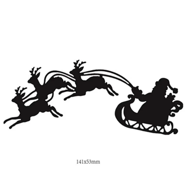 Рождественский Санта-Клаус Подарочный Металлический Стальной трафареты для пресс-формы для изготовления скрапбукинга альбом «сделай сам» бумажные карты тиснения штампы