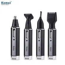 4 в 1 стрижка носа триммер для мужчин ушные бороды Бровей Удаление волос тример Kemei электрический триммер Беспроводная перезаряжаемая машина