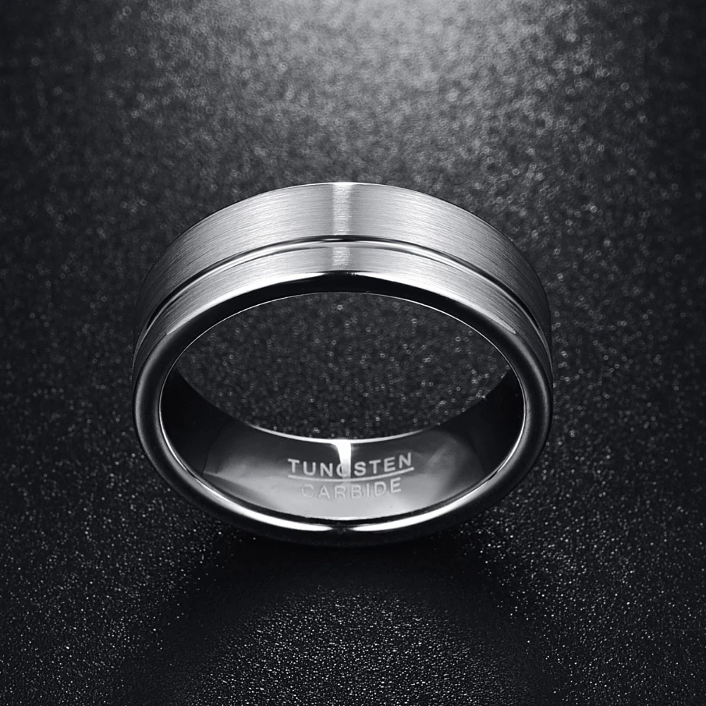 Fashion Wedding Rings Engagement Simple Unisex Stainless Steel For Men Women Anniversary Gift Jewelry