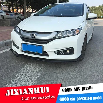 

For Honda CITY Body kit spoiler 2015-2017 For CITY ABS Rear lip rear spoiler front Bumper Diffuser Bumpers Protector