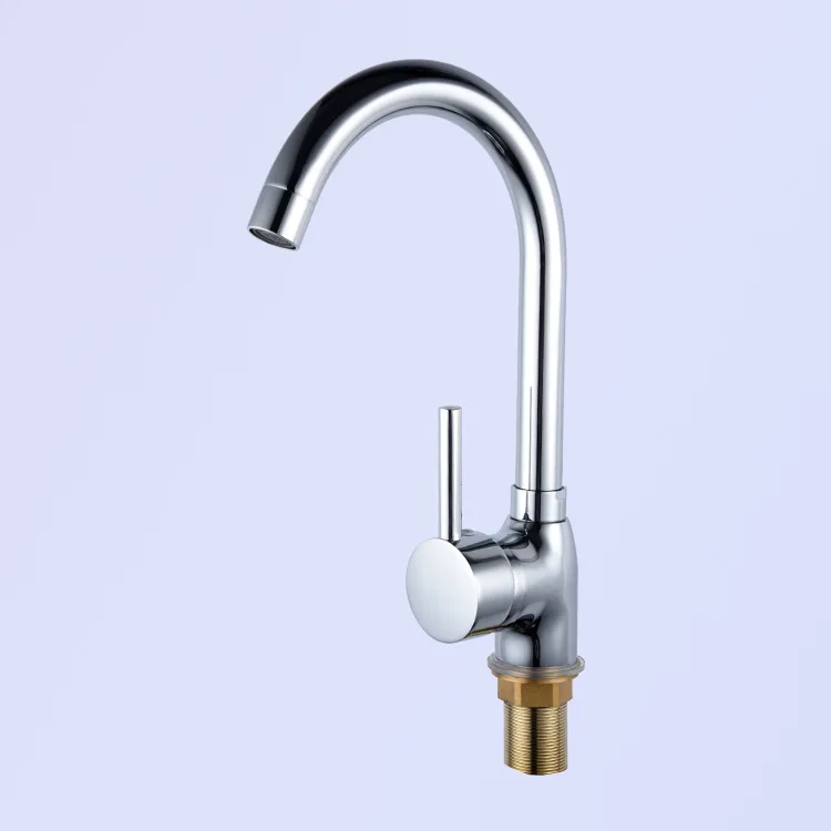 

Copper Hot And Cold Water Kitchen Faucet Single Handle Single Hole Kitchen Cold Sink Kitchen Sink Wash Wardrobe Rotation Tap