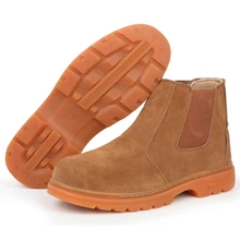 Мужские защитные туфли хаки и шляпа, защитная обувь со стальным носком, небьющиеся ударопрочные дышащие кожаные мягкие рабочие ботинки DXZ000