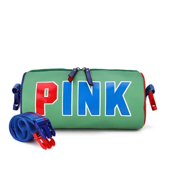 

FGOIBALL PINK Travel Sports Waterproof Gym Bag Printed Handbag Shoulder Bag Large Capacity Storage Bag gym accessories 4 colors