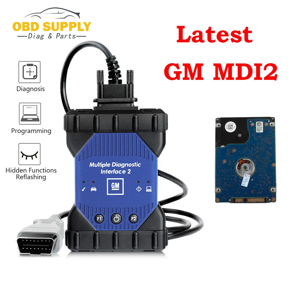  WIFI para GM MDI 2 Interfaz de diagnóstico múltiple V2019.4 GDS2 Software Tech2Win Sata HDD para vo