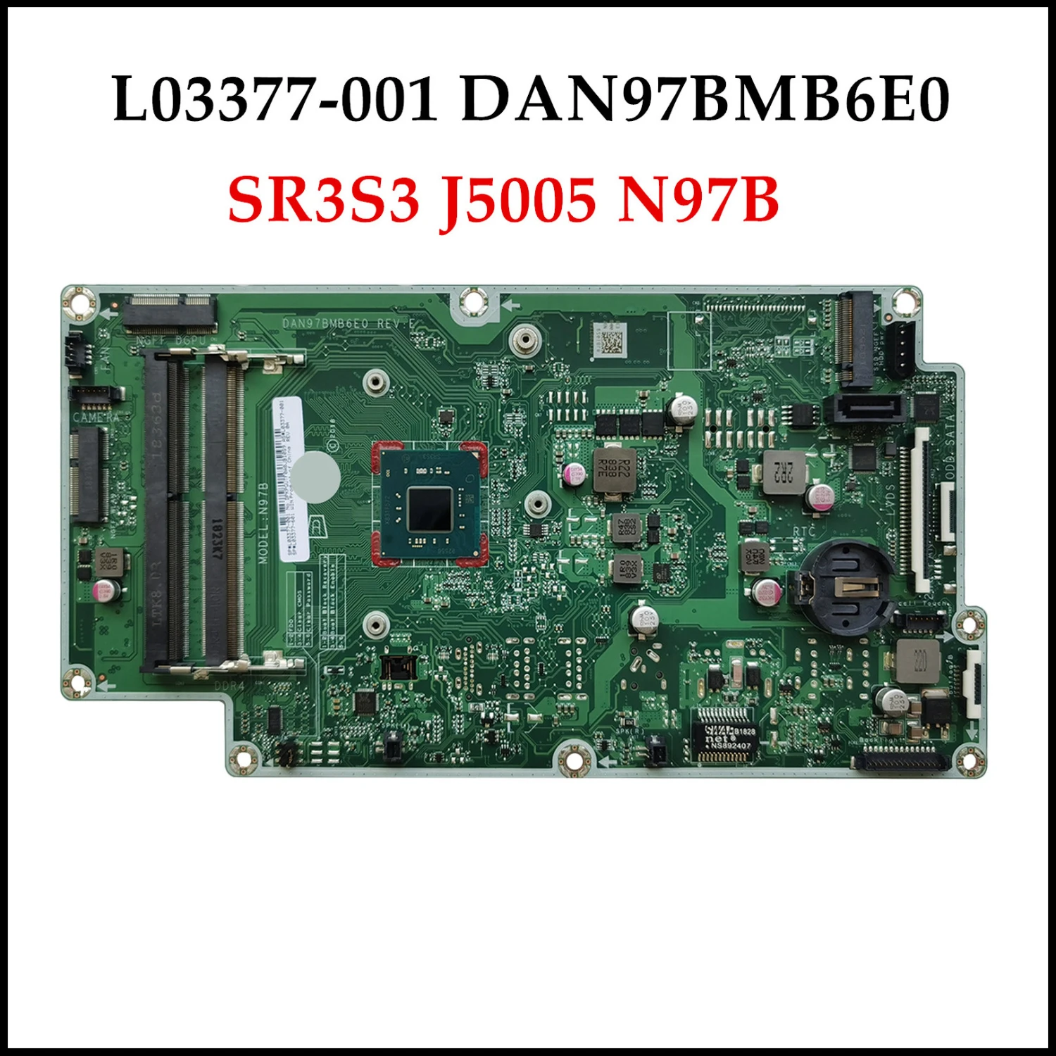 Материнская плата DAN97BMB6E0 SR3S3 J5005 DDR3 Высококачественная материнская N97B для HP Pavilion