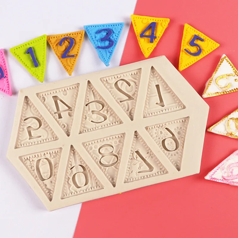 

Fondant silicone mold Alphanumeric Cake Mould DIY Chocolate Fudge Baking Epoxy Mold Homemade cake decoration