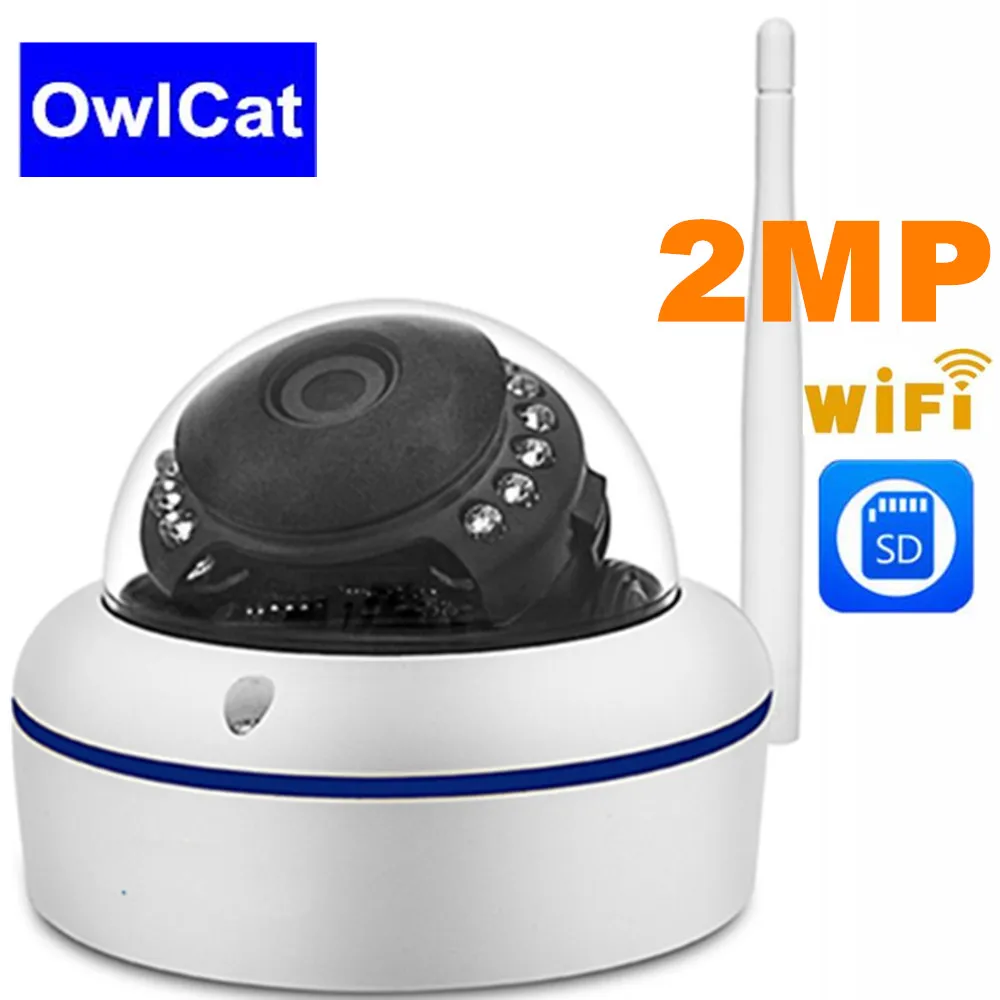 OWLCAT Главная Smart купольная ip-камера Камера Wi-Fi HD 1080 P Беспроводной CCTV P2P Android IOS ИК Видео сети IP безопасности cam