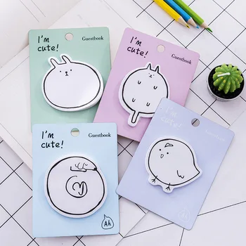 

Animal Memo Pad Cute Sticky Notes Book Cartoon Portable Kawaii Sticky Notes Notepad Cute stationery for School Student Supplies
