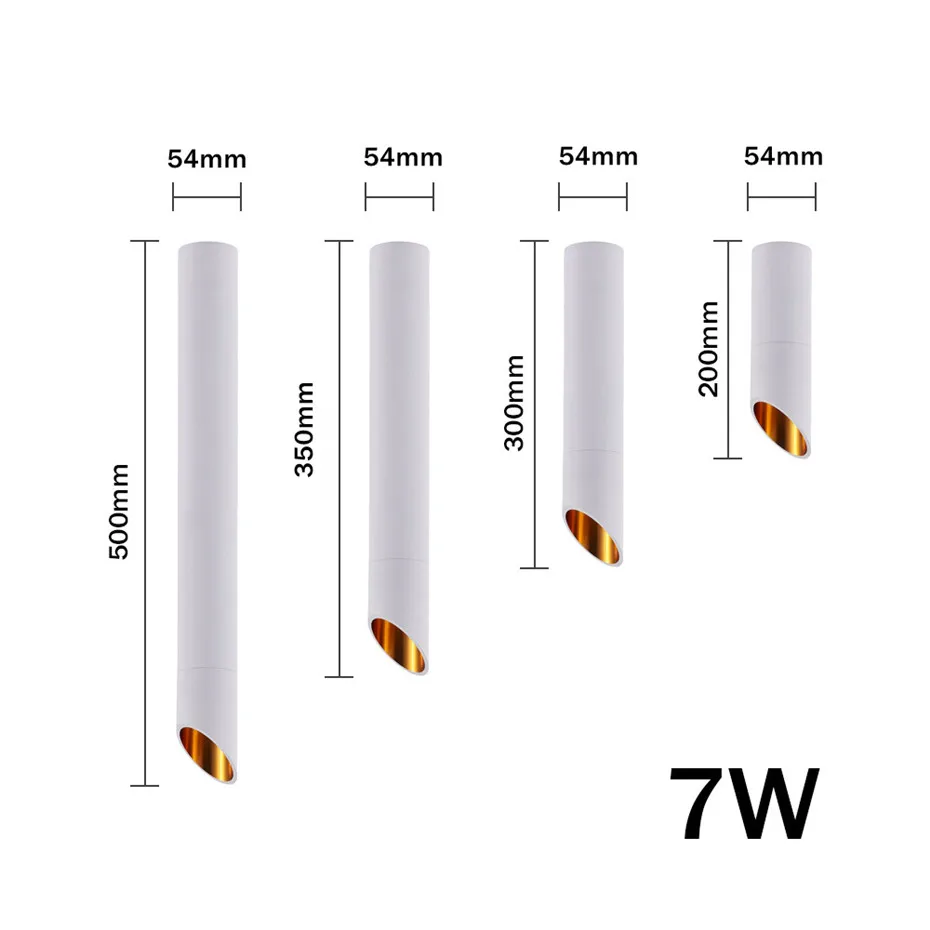 Светодиодный потолочный светильник с поверхностным креплением, 7 Вт, потолочные лампы для кухни, спальни, трубчатый светодиодный светильник, 220 В, 110 В, Светодиодный точечный светильник для помещений
