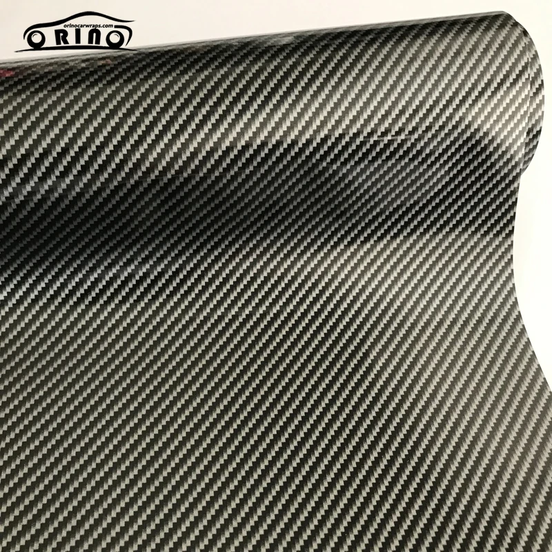 Silver 2D Carbon Fiber Vinyl Wrap Sticker-4
