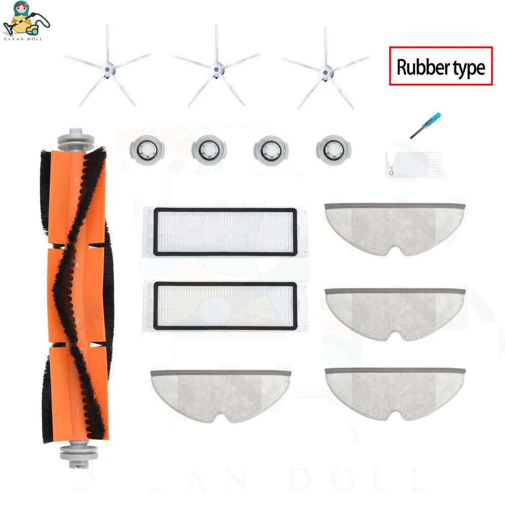 Parts Mop Pads Roller Brushes Hepa Filter For Xiaomi Roborock S5 Max S6 S60 S65 S50 S55 1s E25 Vacuum Cleaner Accessories Vacuum Cleaner Parts Aliexpress