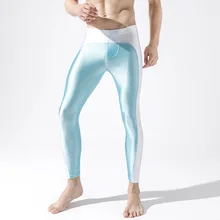 Новые мужские модные леггинсы, мужские колготки сексуальные брюки, мужские тонкие Стрейчевые леггинсы