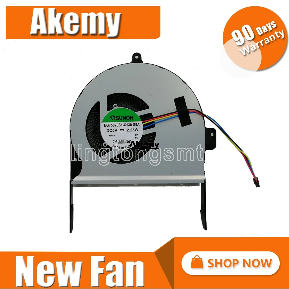 Новый вентилятор охлаждения процессора для For Asus N752 N752V N752VX N752VW EG75070S1-C180-S9A |