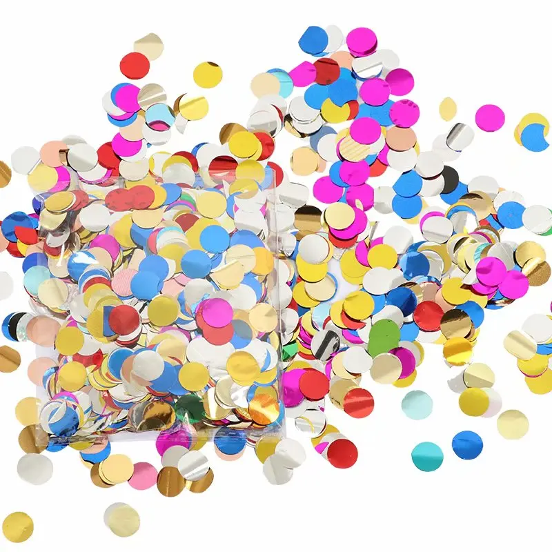 20 г 2,5 см бумажные конфетти разных цветов для свадьбы, дня рождения, вечеринки, украшения, воздушные шары, круглые Тканевые для прозрачного детского душа, воздушные шары - Цвет: orange
