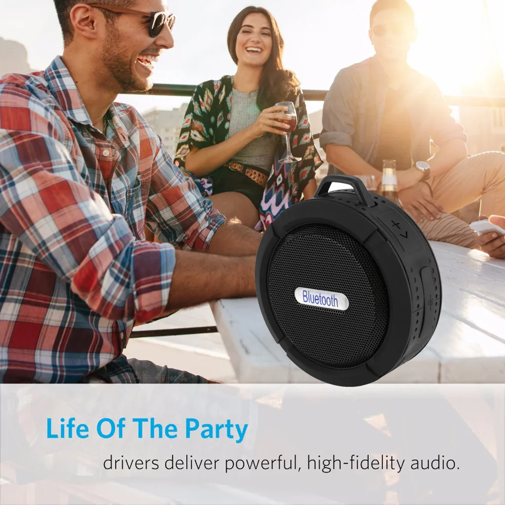 C6 Мини Портативный беспроводной Bluetooth водонепроницаемый стерео звук динамик открытый