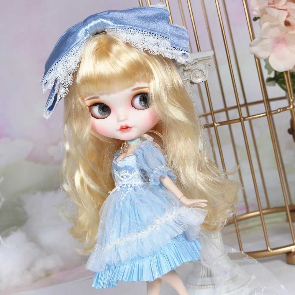 ICY Blyth кукла с нарядами Smilling ртом резные губы матовое лицо сустава тела 1/6 bjd, licca, pullip